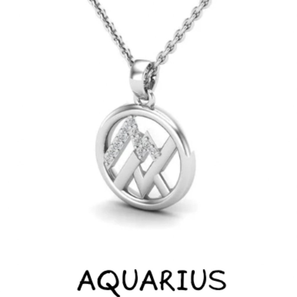 NWT Zodiac Medallion Necklace - 925 Sterling Silver